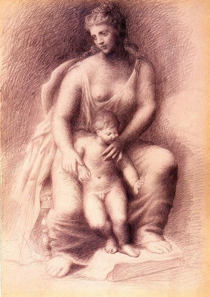 Mother And Child Mere Et Enfant Neoclassicism Portrait